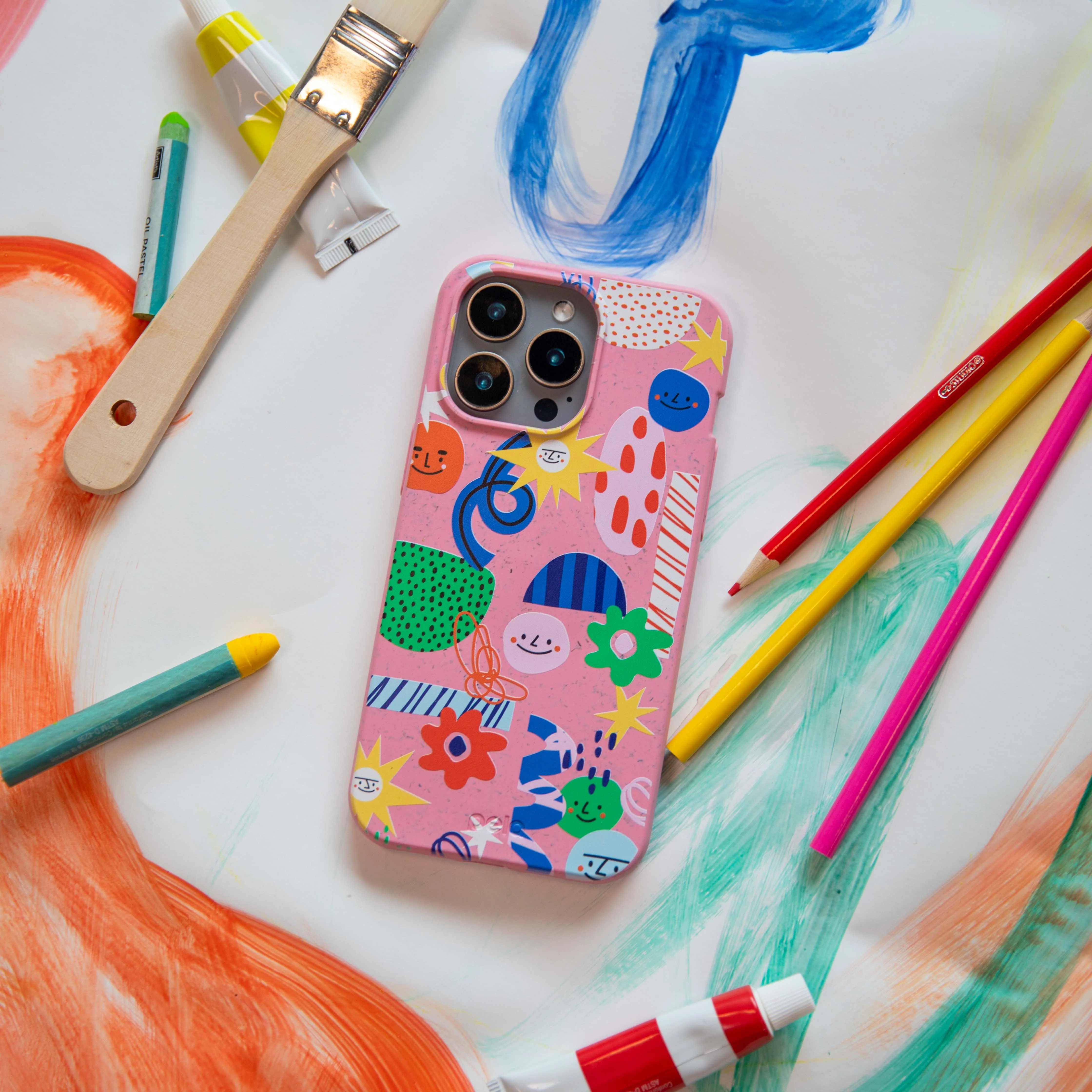 Bubblegum Pink Daydreaming iPhone 14 Plus Case - Image 2