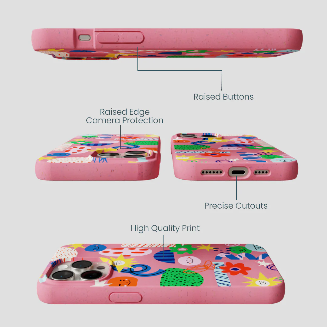 Bubblegum Pink Daydreaming iPhone 14 Pro Max Case - Image 3