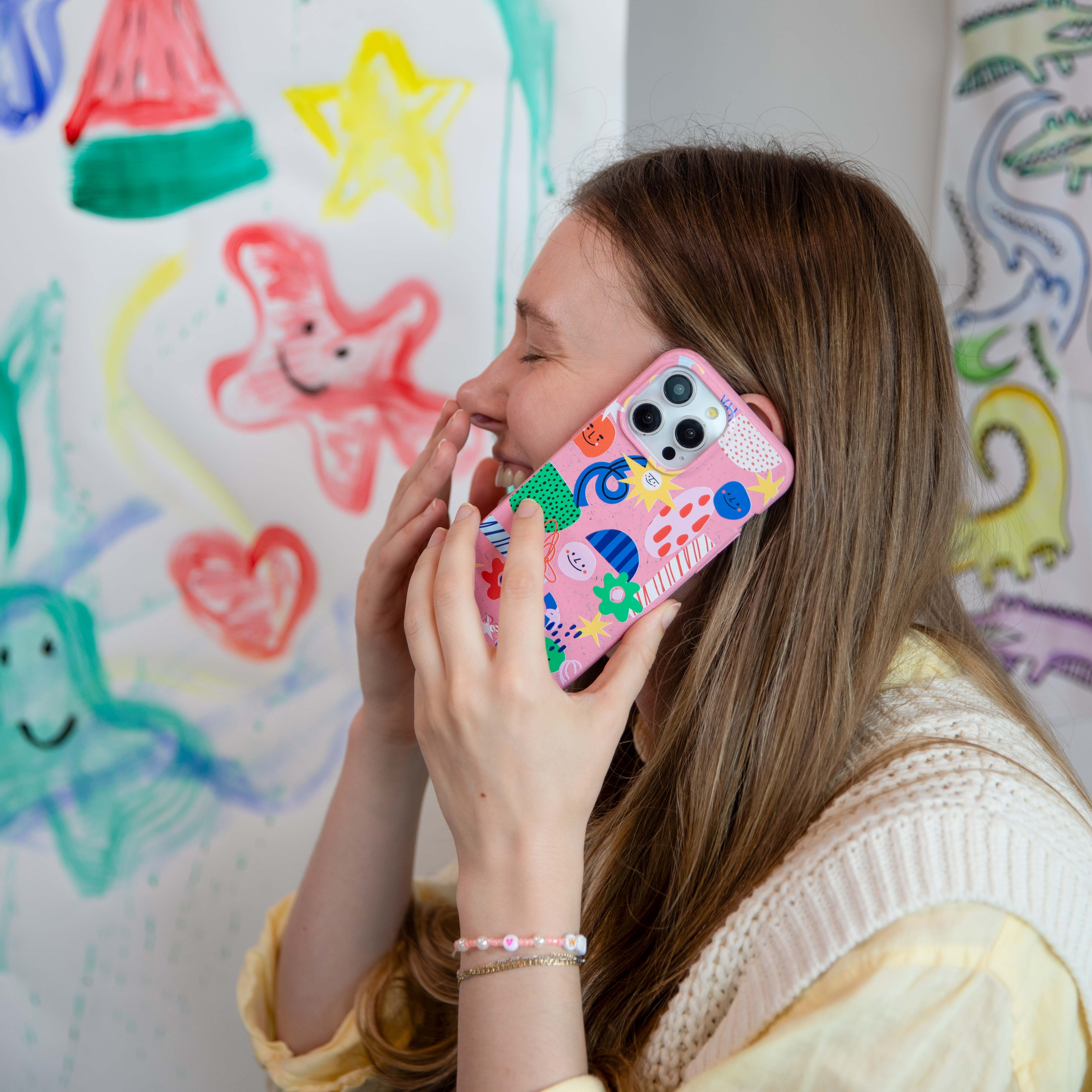 Bubblegum Pink Daydreaming iPhone 14 Pro Max Case - Image 9