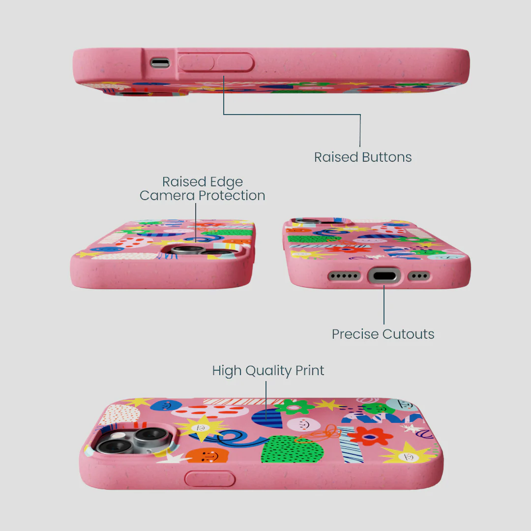 Bubblegum Pink Daydreaming iPhone 15 Case - Image 3
