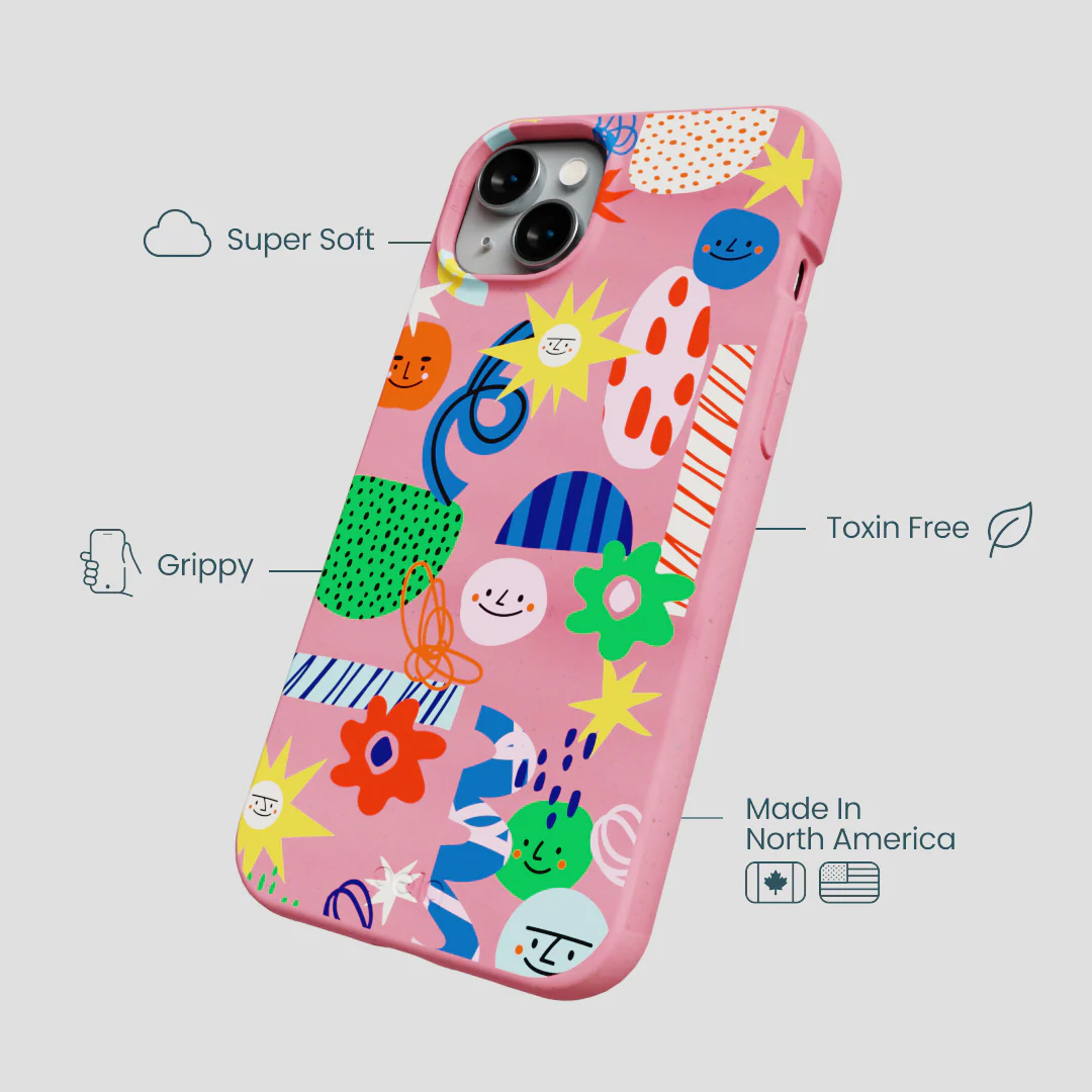 Bubblegum Pink Daydreaming iPhone 15 Plus Case - Image 4