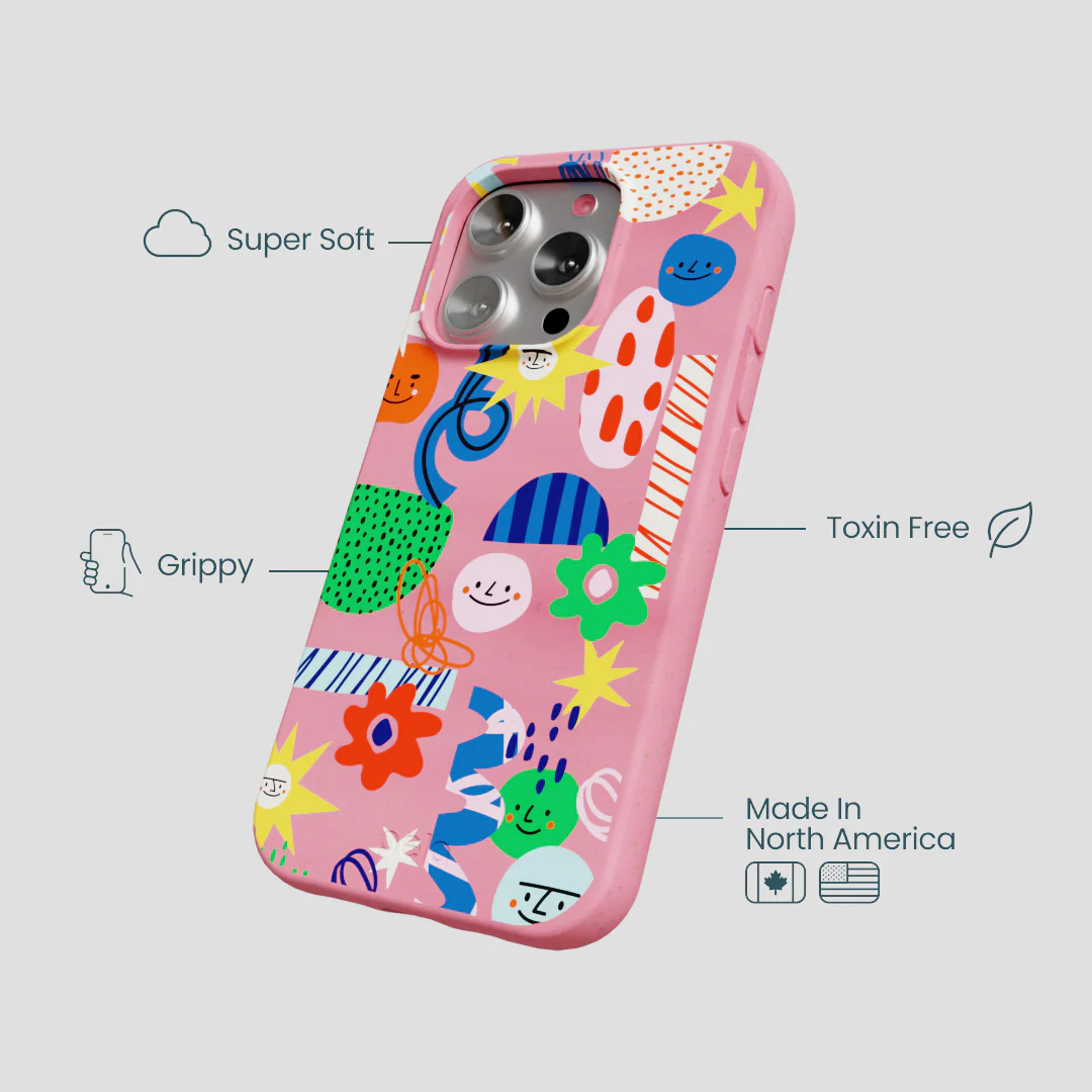 Bubblegum Pink Daydreaming iPhone 16 Pro Case - Image 4