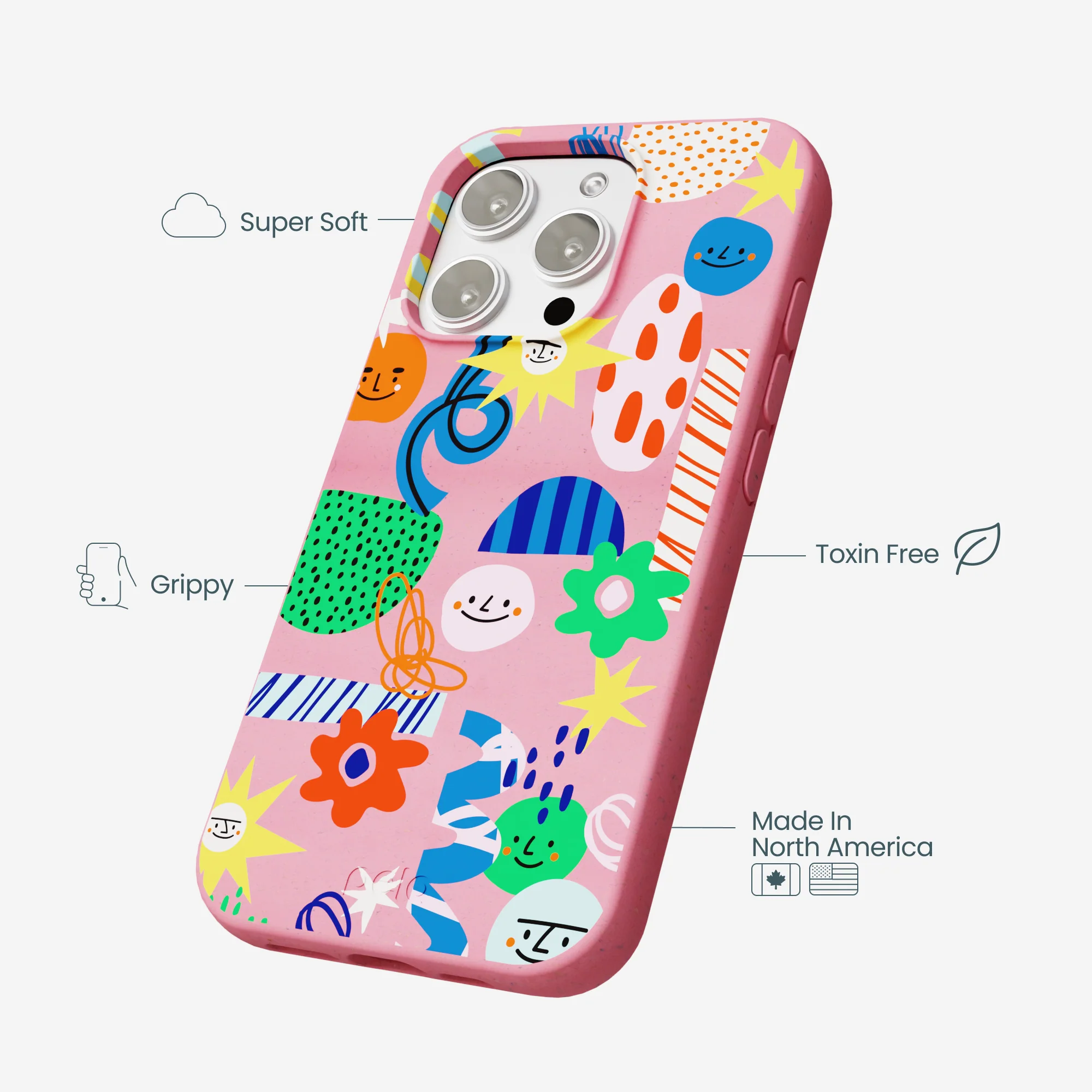 Bubblegum Pink Daydreaming iPhone 16 Pro Max Case - Image 4