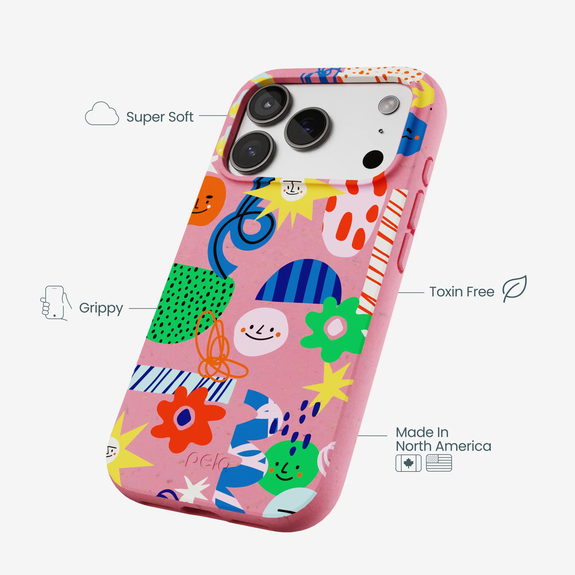 Bubblegum Pink Daydreaming iPhone 17 Pro Case - Image 4
