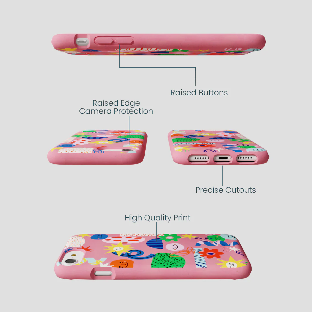 Bubblegum Pink Daydreaming iPhone 6/6s/7/8/SE Case - Image 3