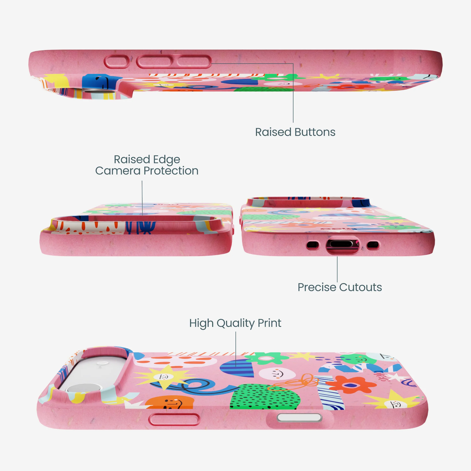 Bubblegum Pink Daydreaming iPhone Air Case - Image 3