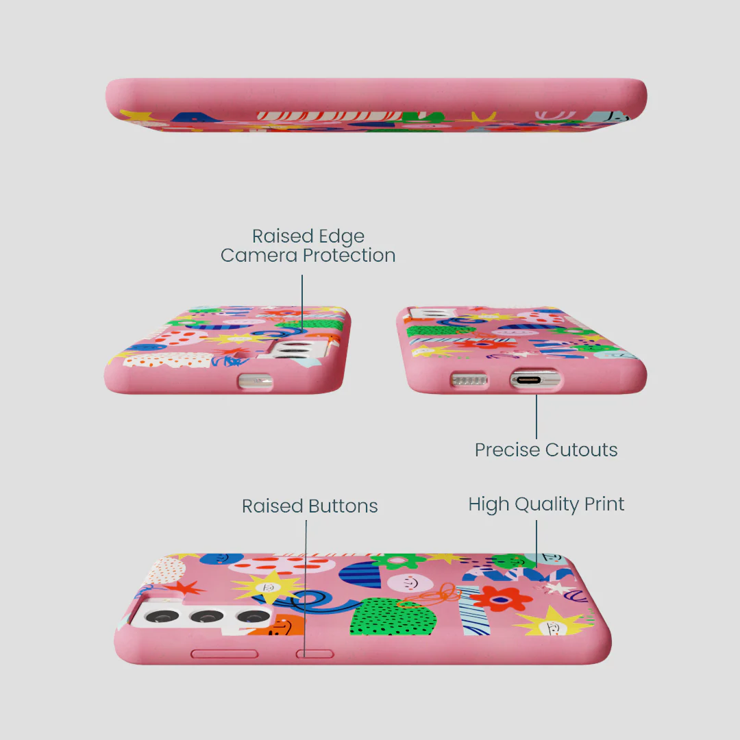 Bubblegum Pink Daydreaming Samsung Galaxy S22 Case - Image 3