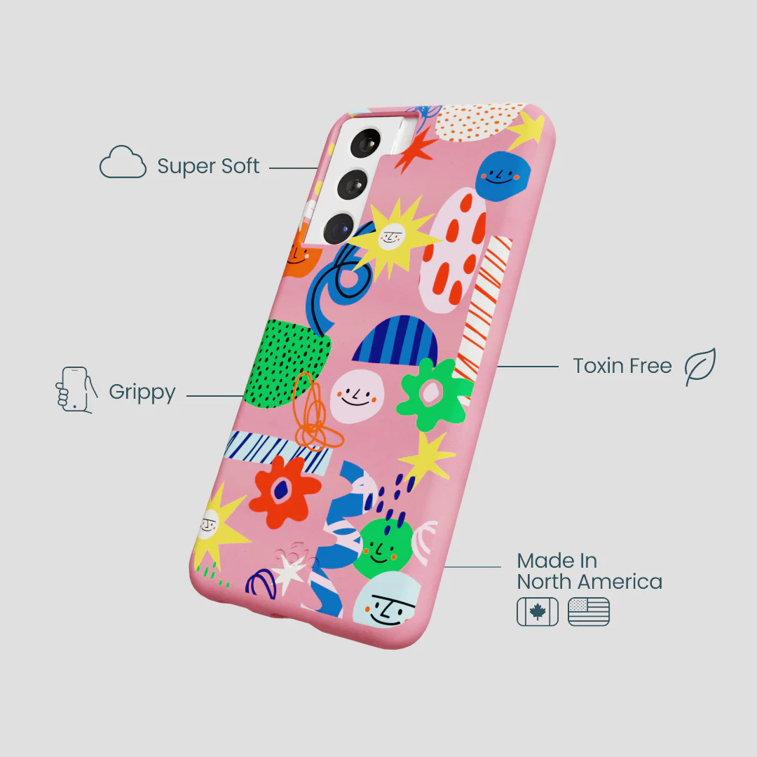 Bubblegum Pink Daydreaming Samsung Galaxy S22 Case - Image 4
