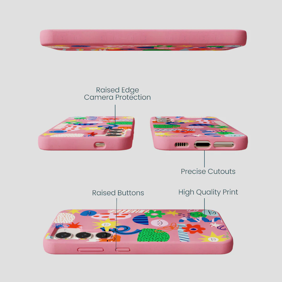 Bubblegum Pink Daydreaming Samsung Galaxy S23 Case - Image 3