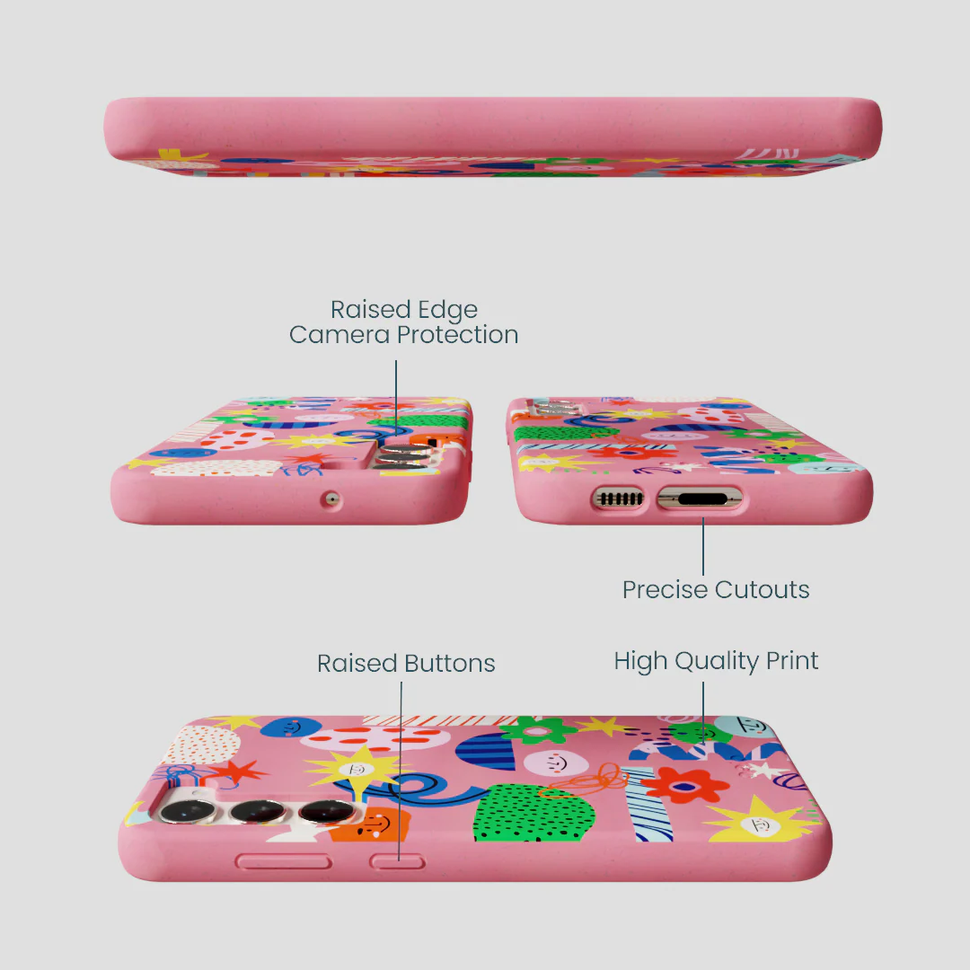 Bubblegum Pink Daydreaming Samsung Galaxy S23+(Plus) Case - Image 3