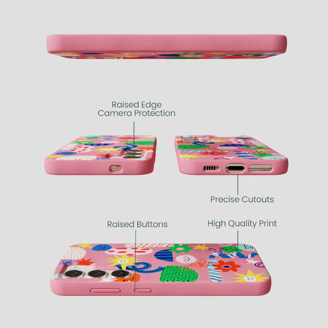Bubblegum Pink Daydreaming Samsung Galaxy S24 Case - Image 3
