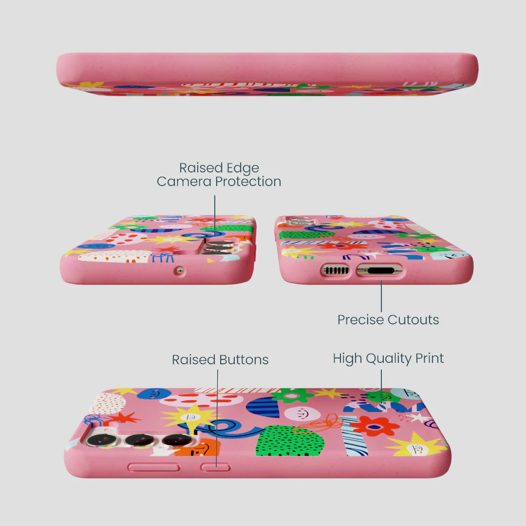 Bubblegum Pink Daydreaming Samsung Galaxy S24+(Plus) Case - Image 3