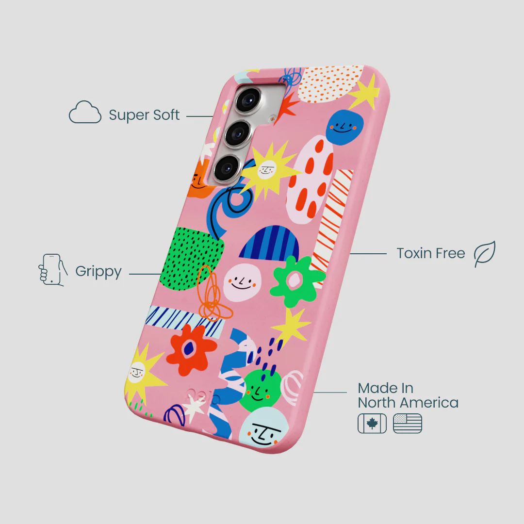 Bubblegum Pink Daydreaming Samsung Galaxy S25 Case - Image 4