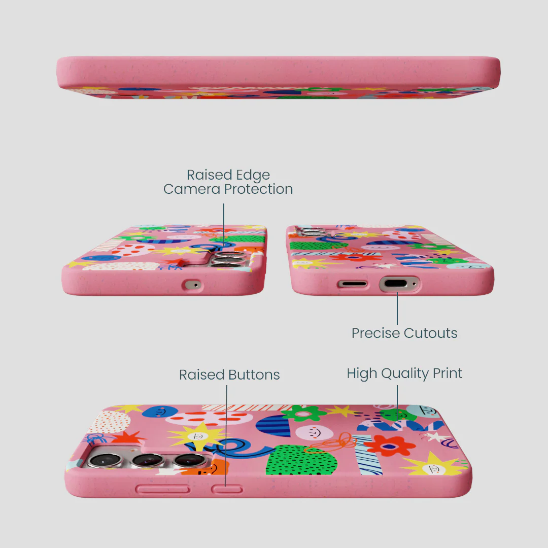 Bubblegum Pink Daydreaming Samsung Galaxy S25+(Plus) Case - Image 3