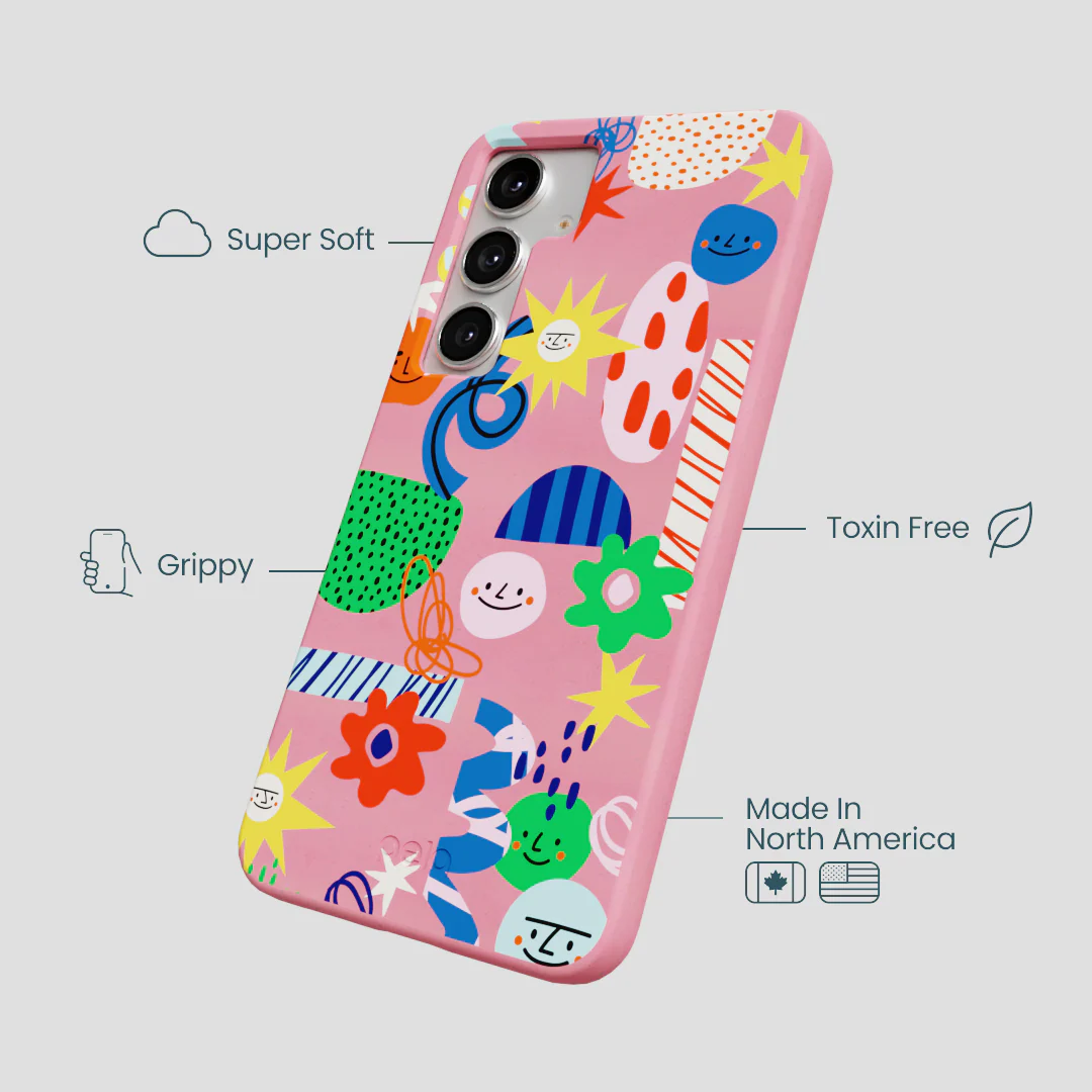 Bubblegum Pink Daydreaming Samsung Galaxy S25+(Plus) Case - Image 4