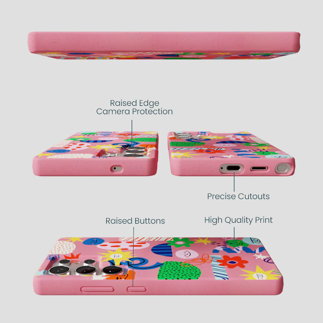 Bubblegum Pink Daydreaming Samsung Galaxy S25 Ultra Case - Image 3