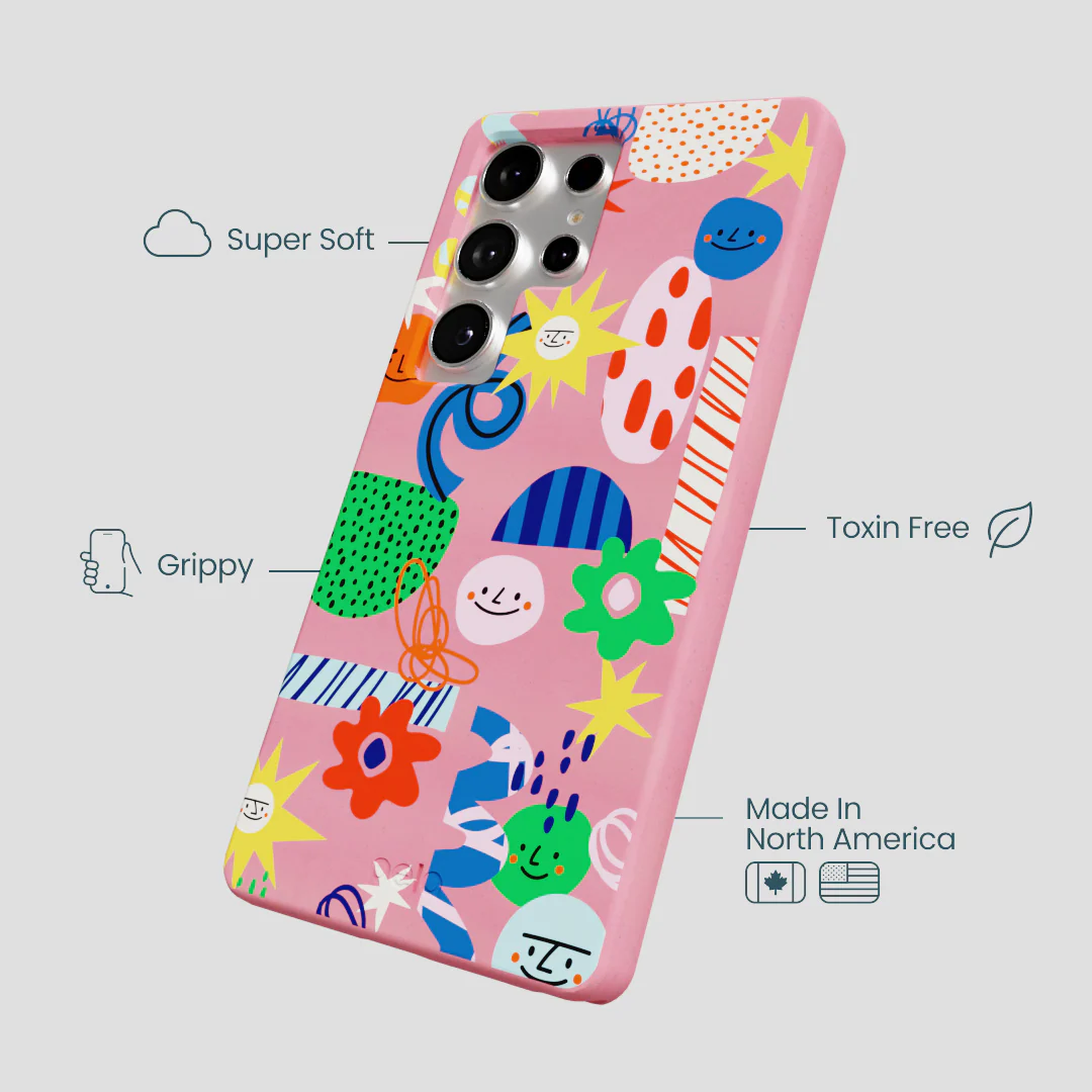 Bubblegum Pink Daydreaming Samsung Galaxy S25 Ultra Case - Image 4