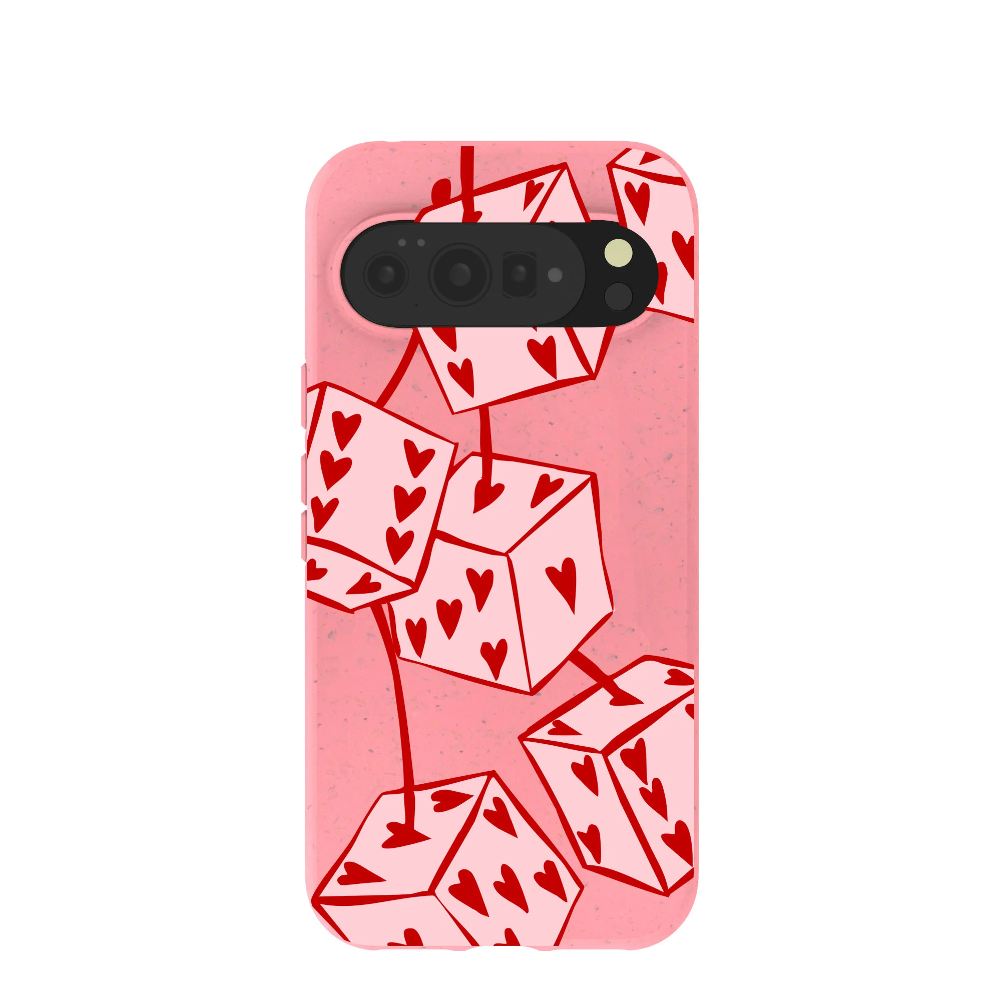 Bubblegum Pink Dicey Cherries Google Pixel 10 Pro XL Case