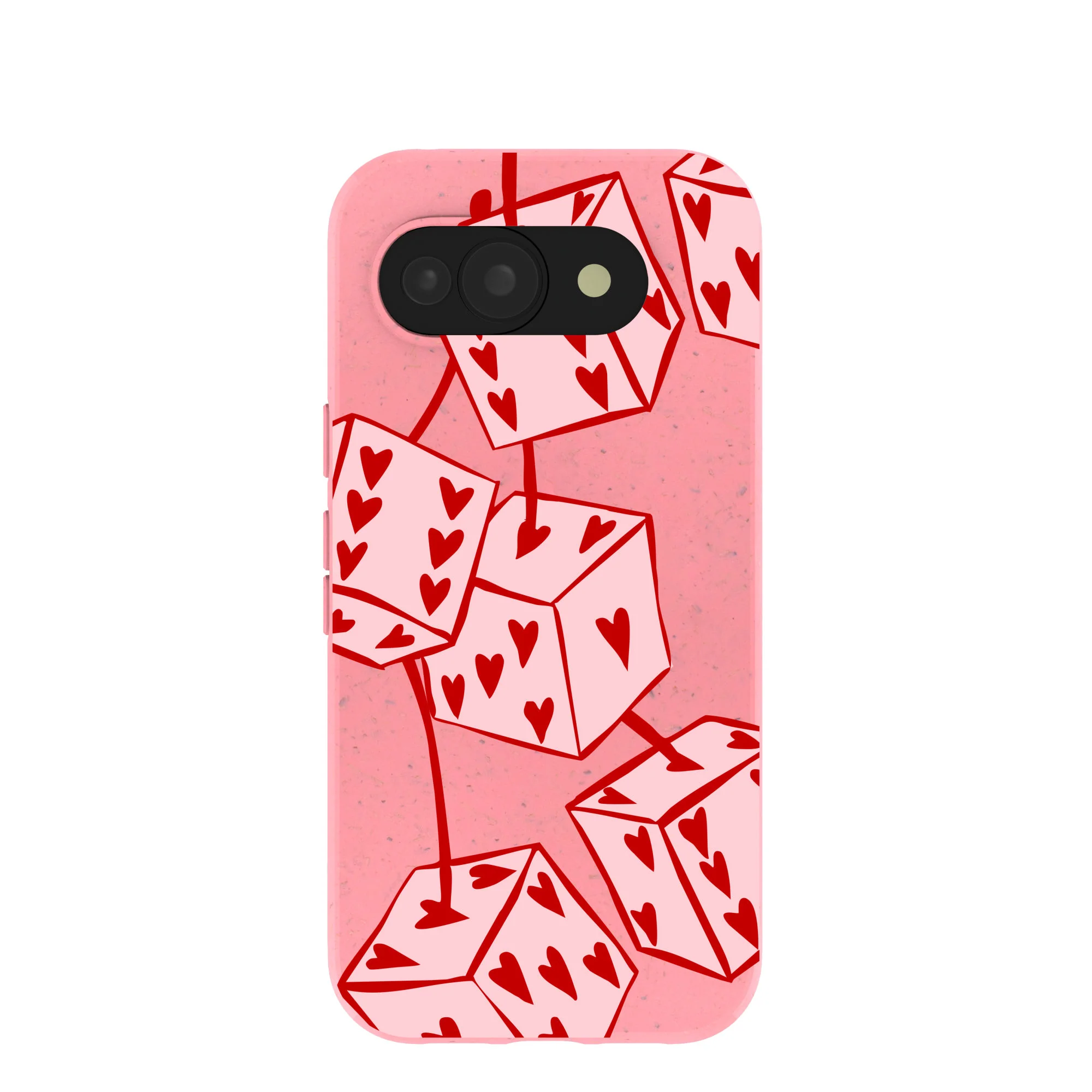 Bubblegum Pink Dicey Cherries Google Pixel 10a Case