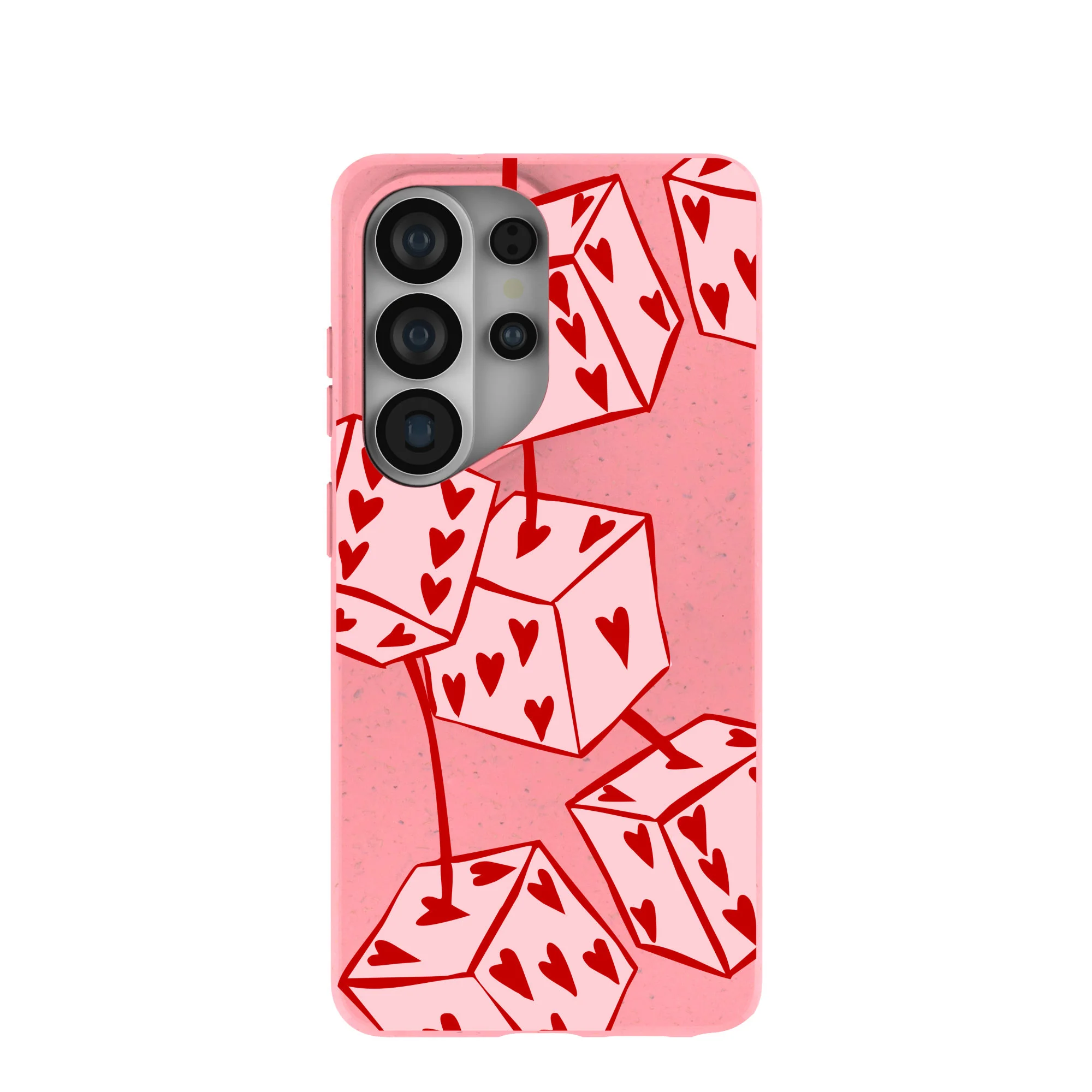 Bubblegum Pink Dicey Cherries Samsung Galaxy S26 Ultra Case