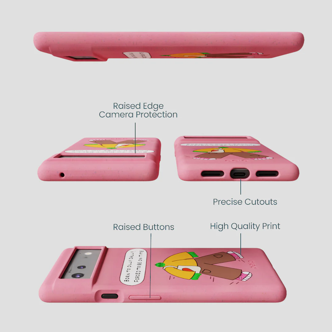 Bubblegum Pink Dilly Dally Google Pixel 6 Case - Image 3