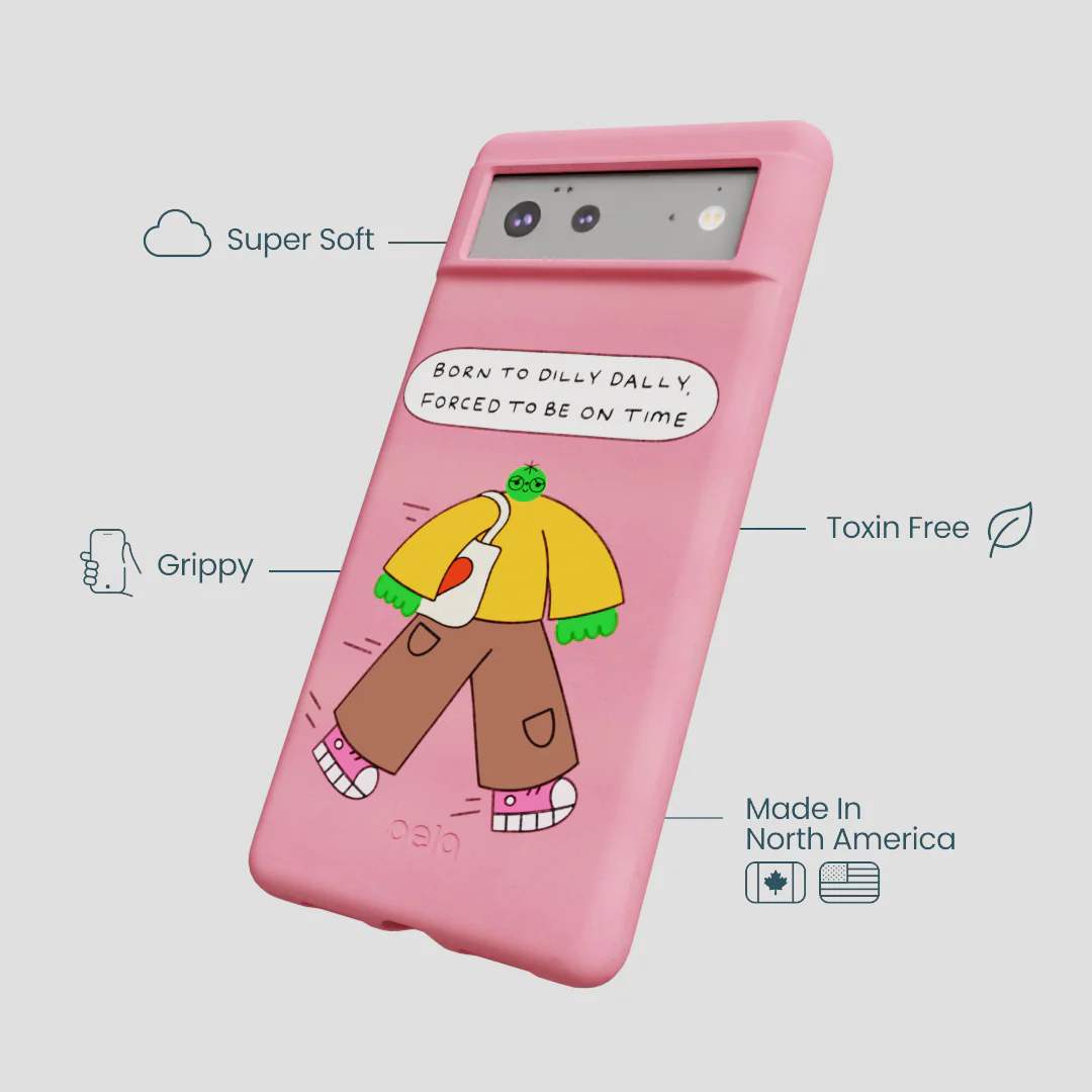 Bubblegum Pink Dilly Dally Google Pixel 6 Case - Image 4
