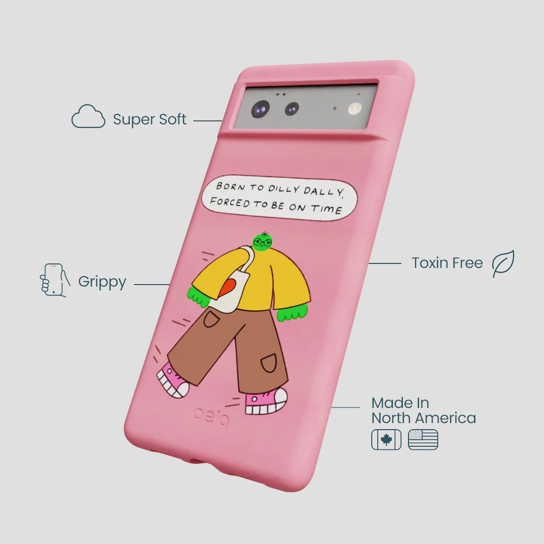 Bubblegum Pink Dilly Dally Google Pixel 6a Case - Image 4