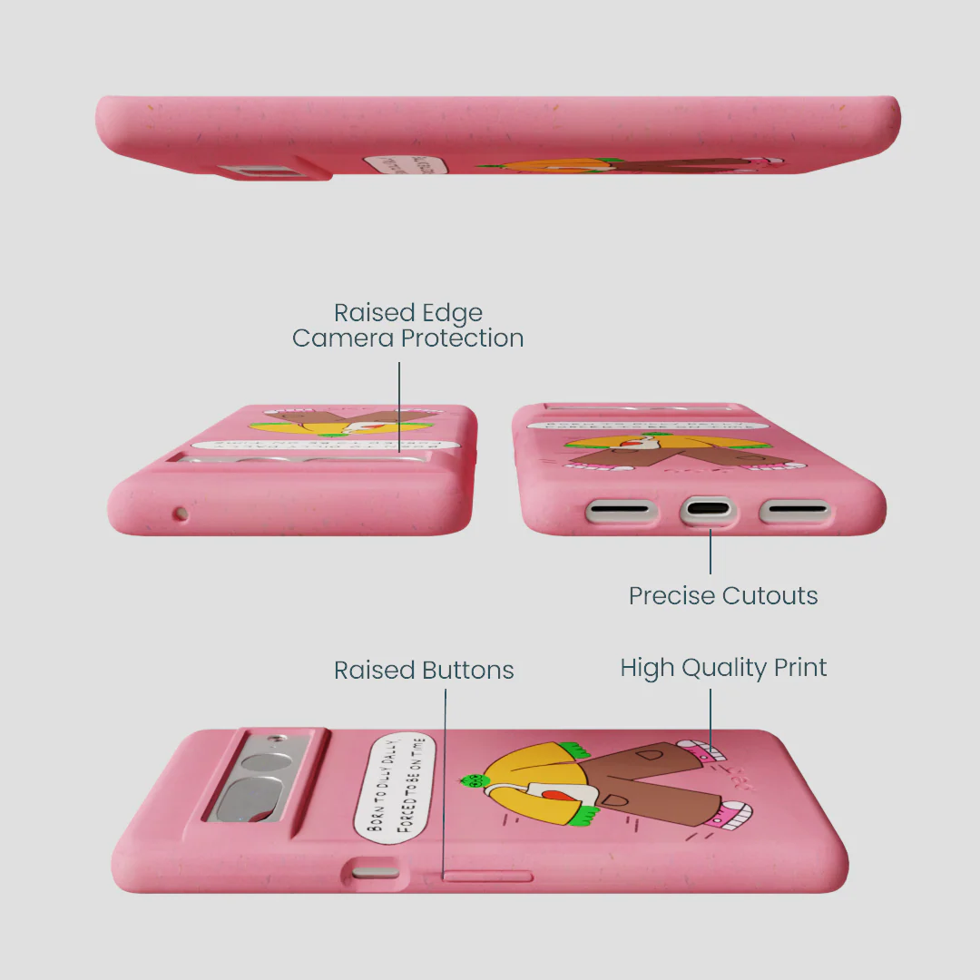 Bubblegum Pink Dilly Dally Google Pixel 7 Pro Case - Image 3