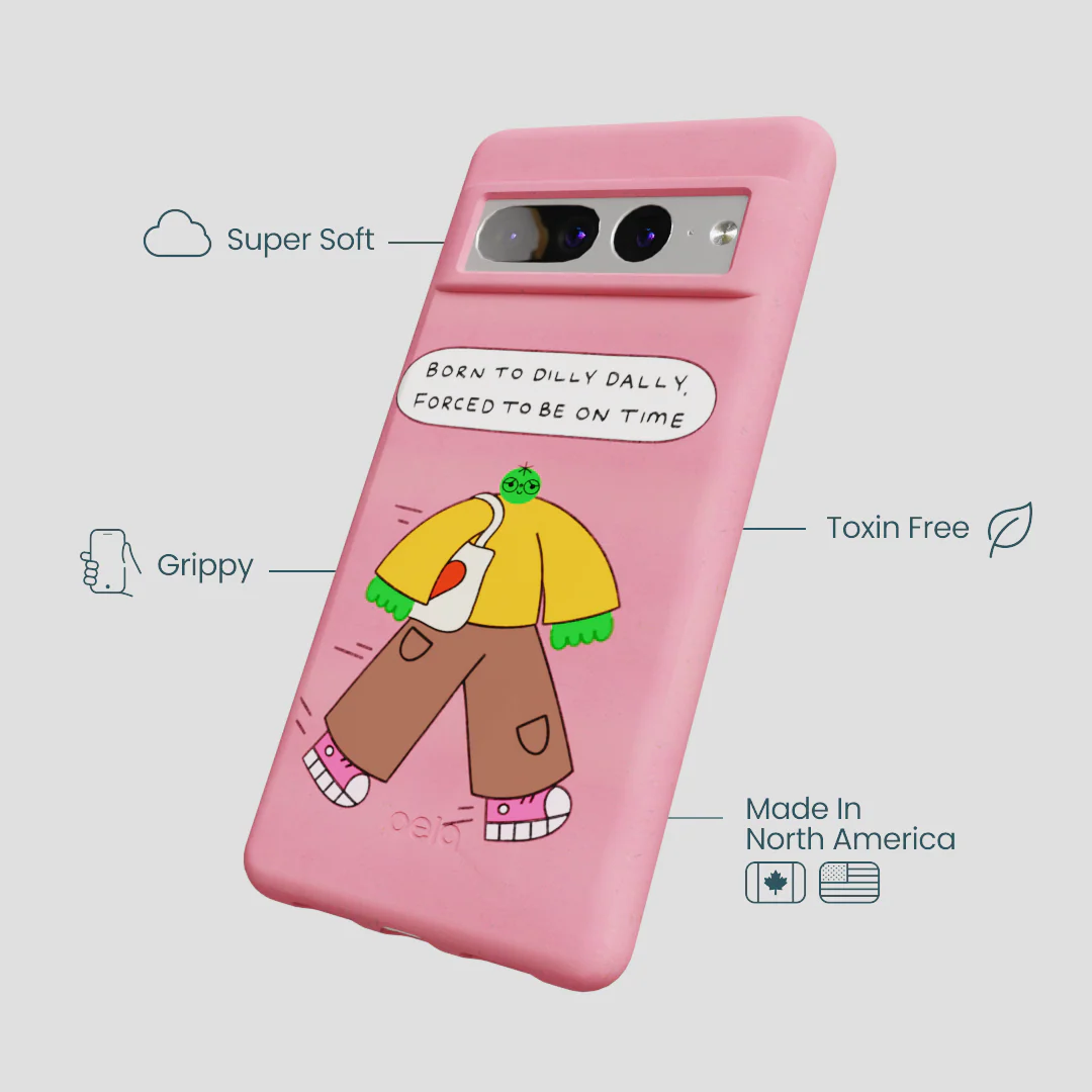 Bubblegum Pink Dilly Dally Google Pixel 7 Pro Case - Image 4