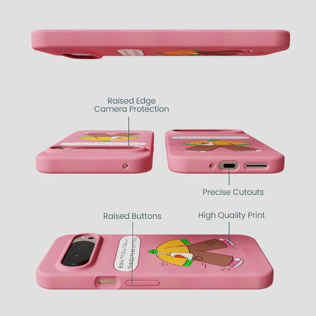 Bubblegum Pink Dilly Dally Google Pixel 9 Pro XL Case - Image 3