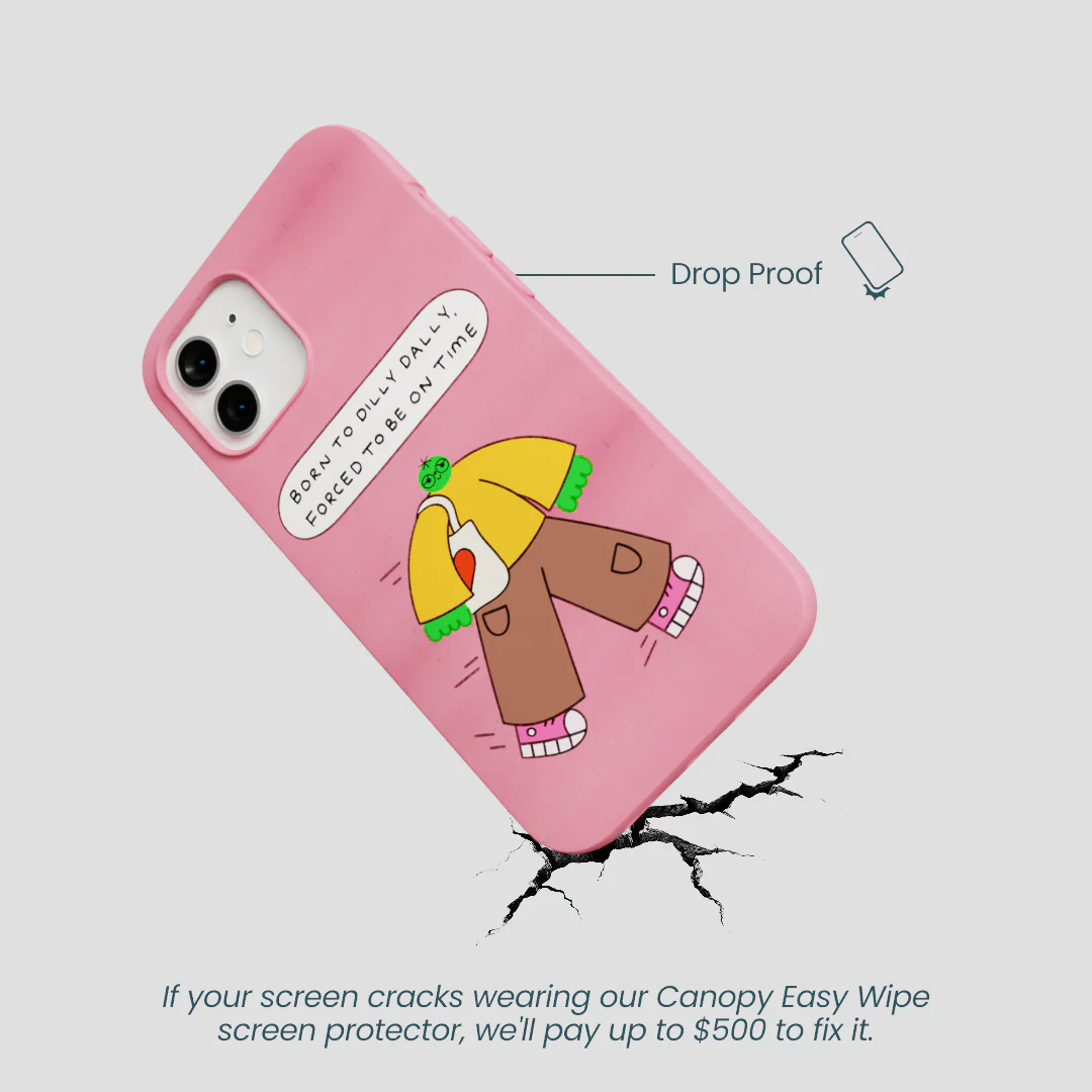 Bubblegum Pink Dilly Dally iPhone 12/ iPhone 12 Pro Case - Image 5
