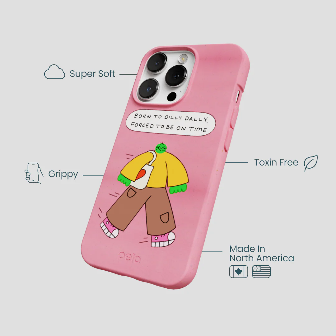 Bubblegum Pink Dilly Dally iPhone 13 Pro Case - Image 4