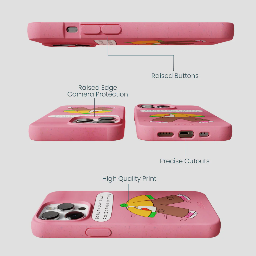 Bubblegum Pink Dilly Dally iPhone 13 Pro Max Case - Image 3