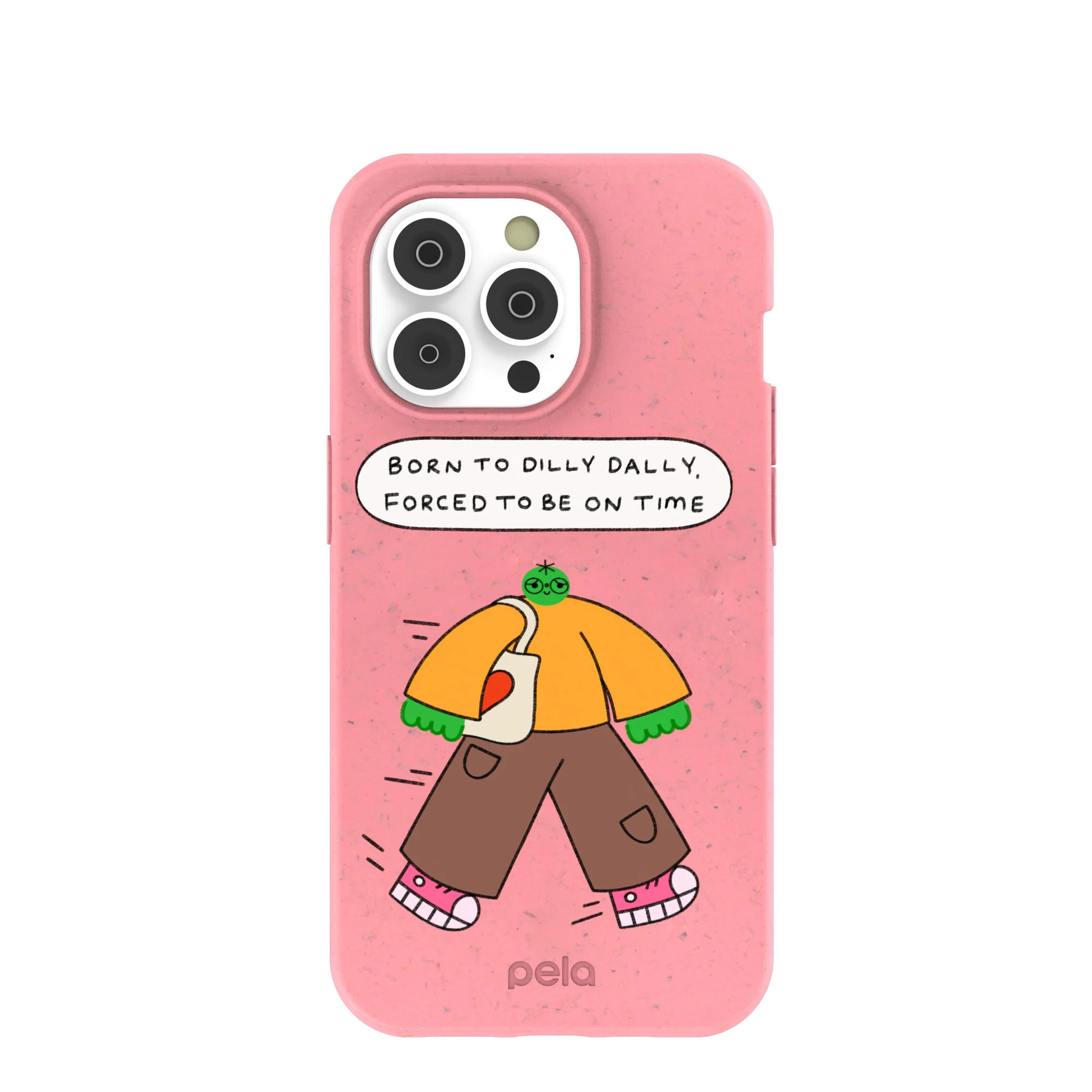 Bubblegum Pink Dilly Dally iPhone 14 Pro Case