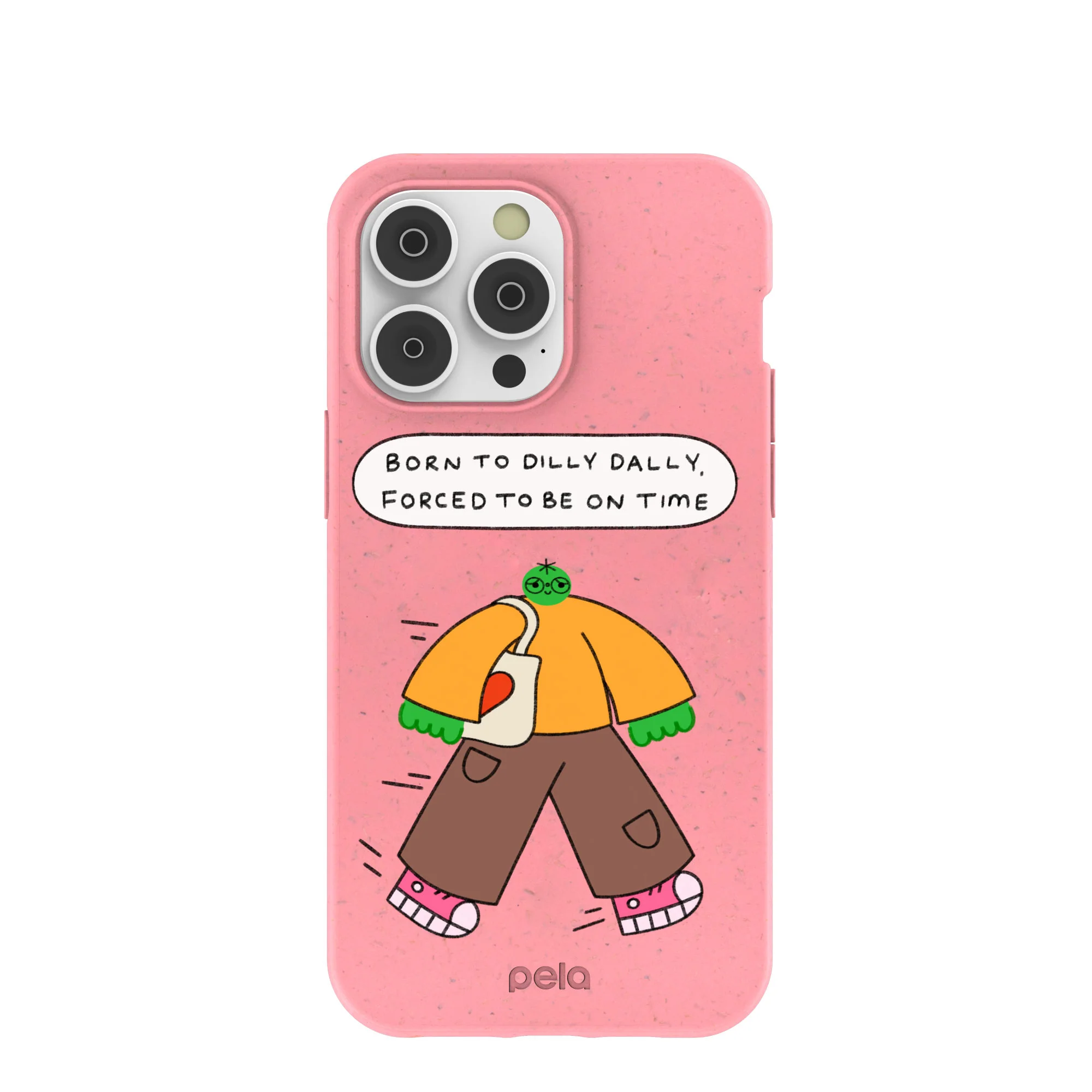 Bubblegum Pink Dilly Dally iPhone 14 Pro Max Case