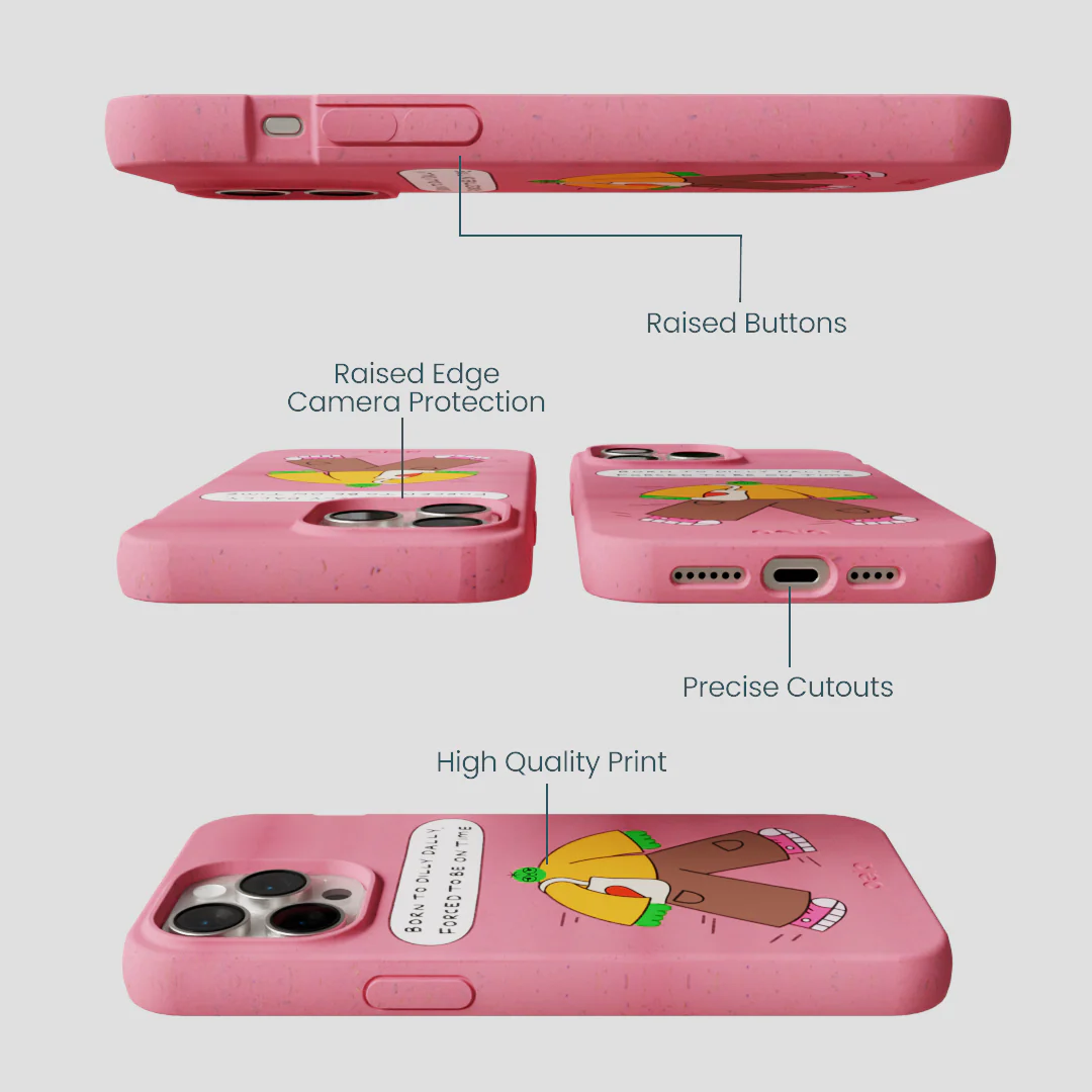 Bubblegum Pink Dilly Dally iPhone 14 Pro Max Case - Image 3