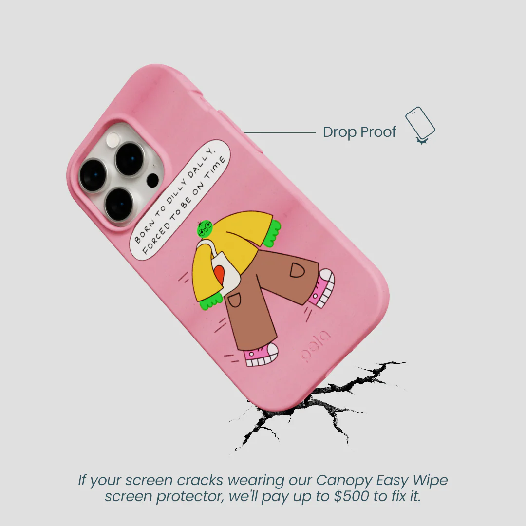 Bubblegum Pink Dilly Dally iPhone 15 Pro Case - Image 5