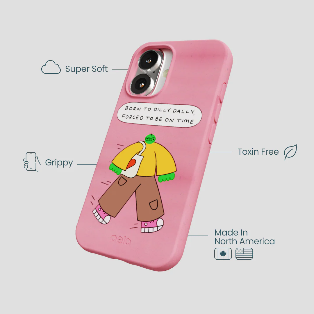 Bubblegum Pink Dilly Dally iPhone 16 Case - Image 4