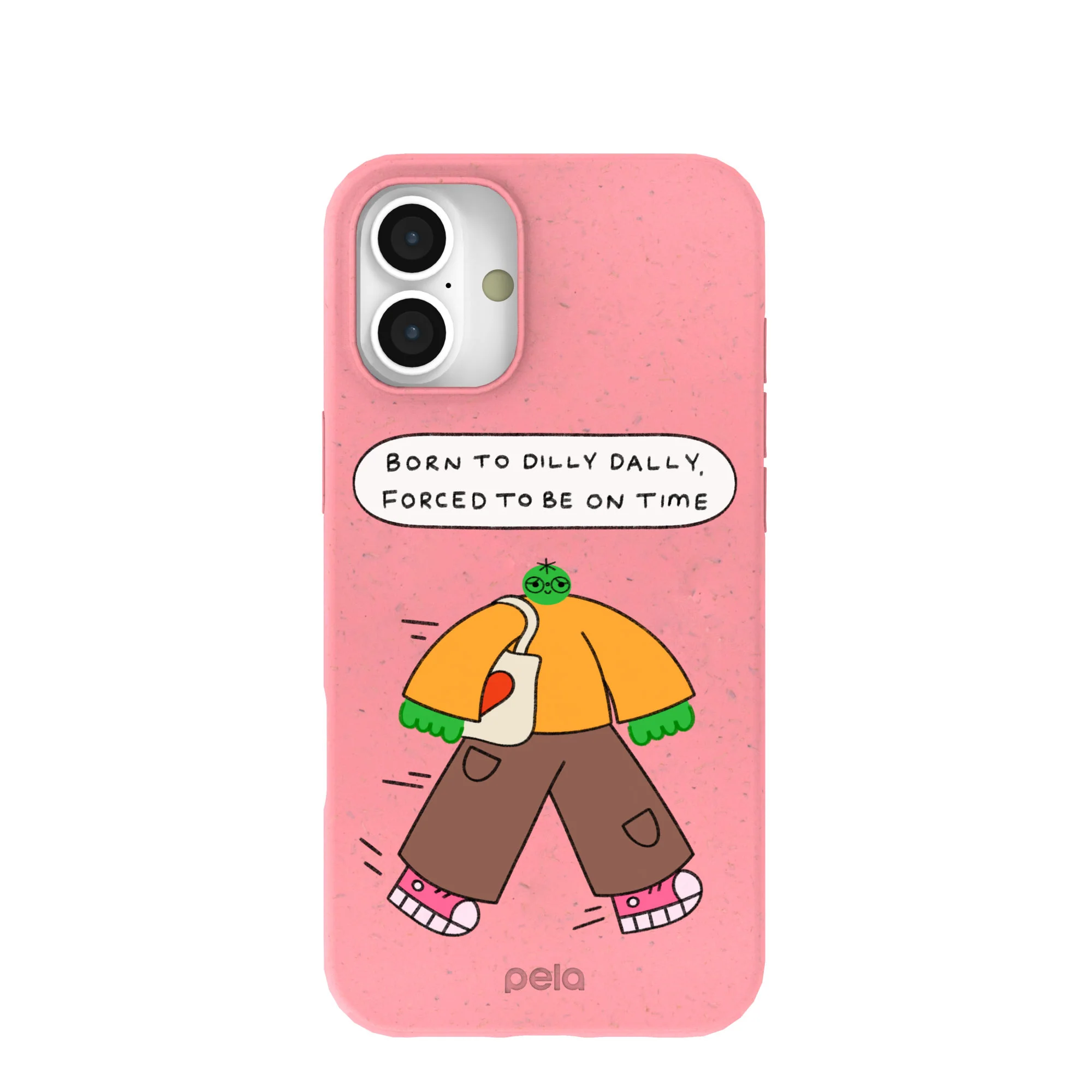 Bubblegum Pink Dilly Dally iPhone 16 Plus Case