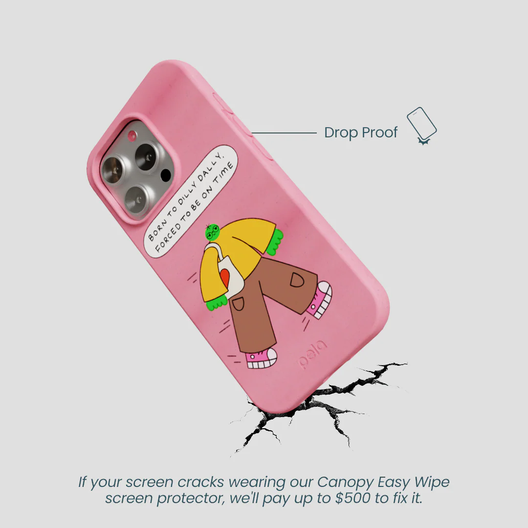 Bubblegum Pink Dilly Dally iPhone 16 Pro Case - Image 5