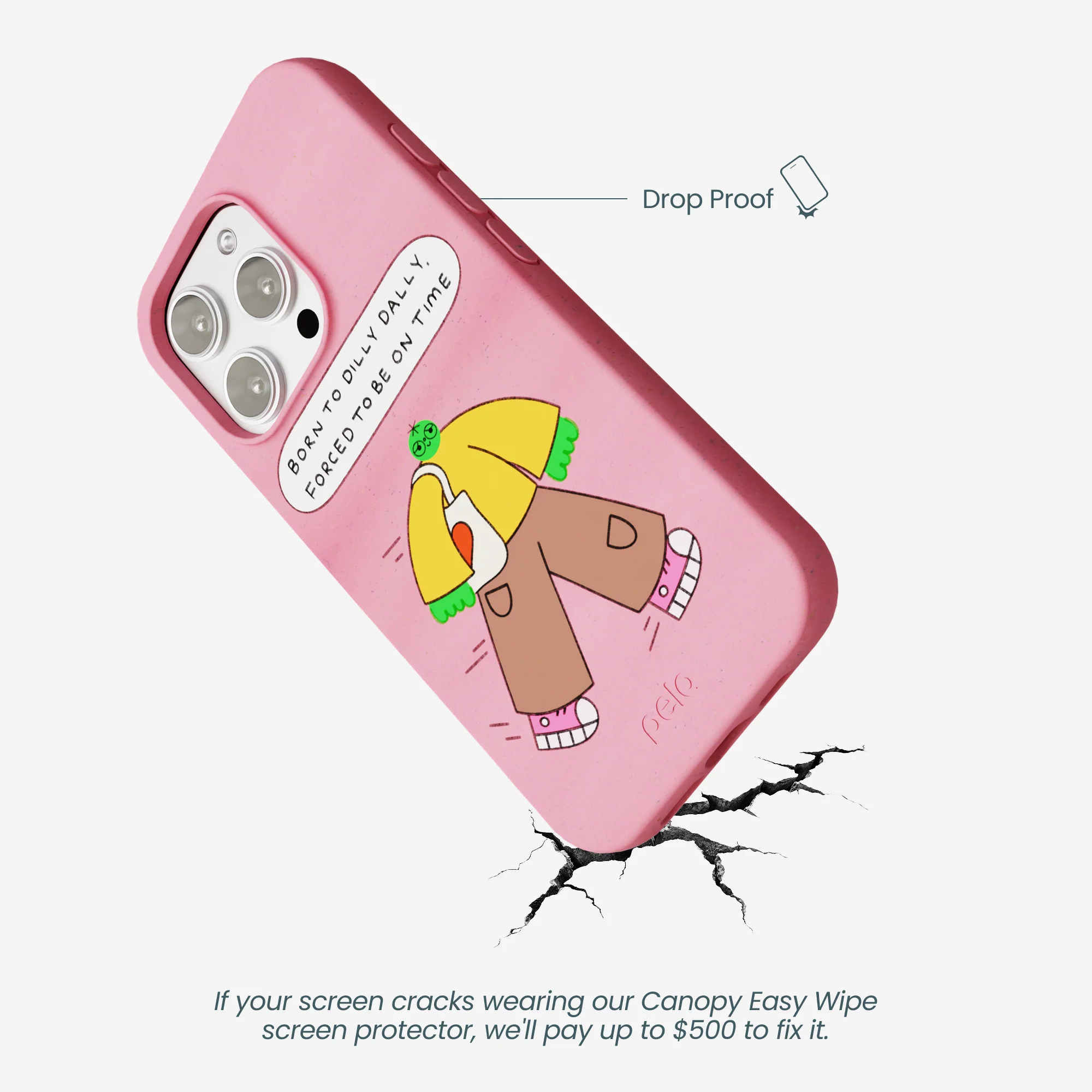Bubblegum Pink Dilly Dally iPhone 16 Pro Max Case - Image 5
