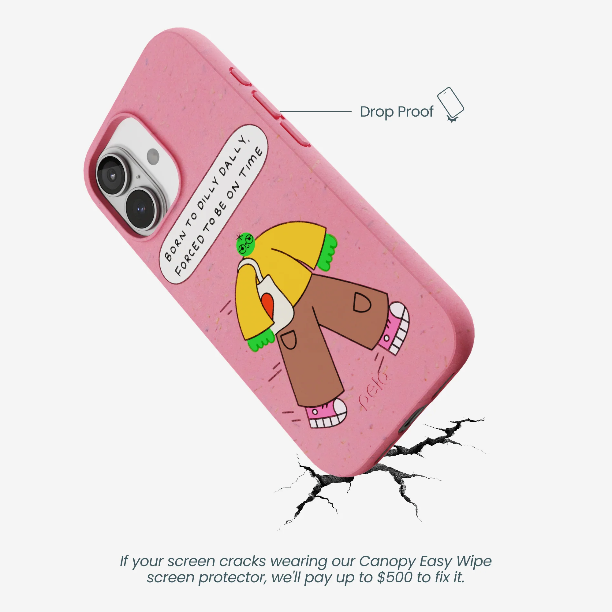 Bubblegum Pink Dilly Dally iPhone 17 Case - Image 5