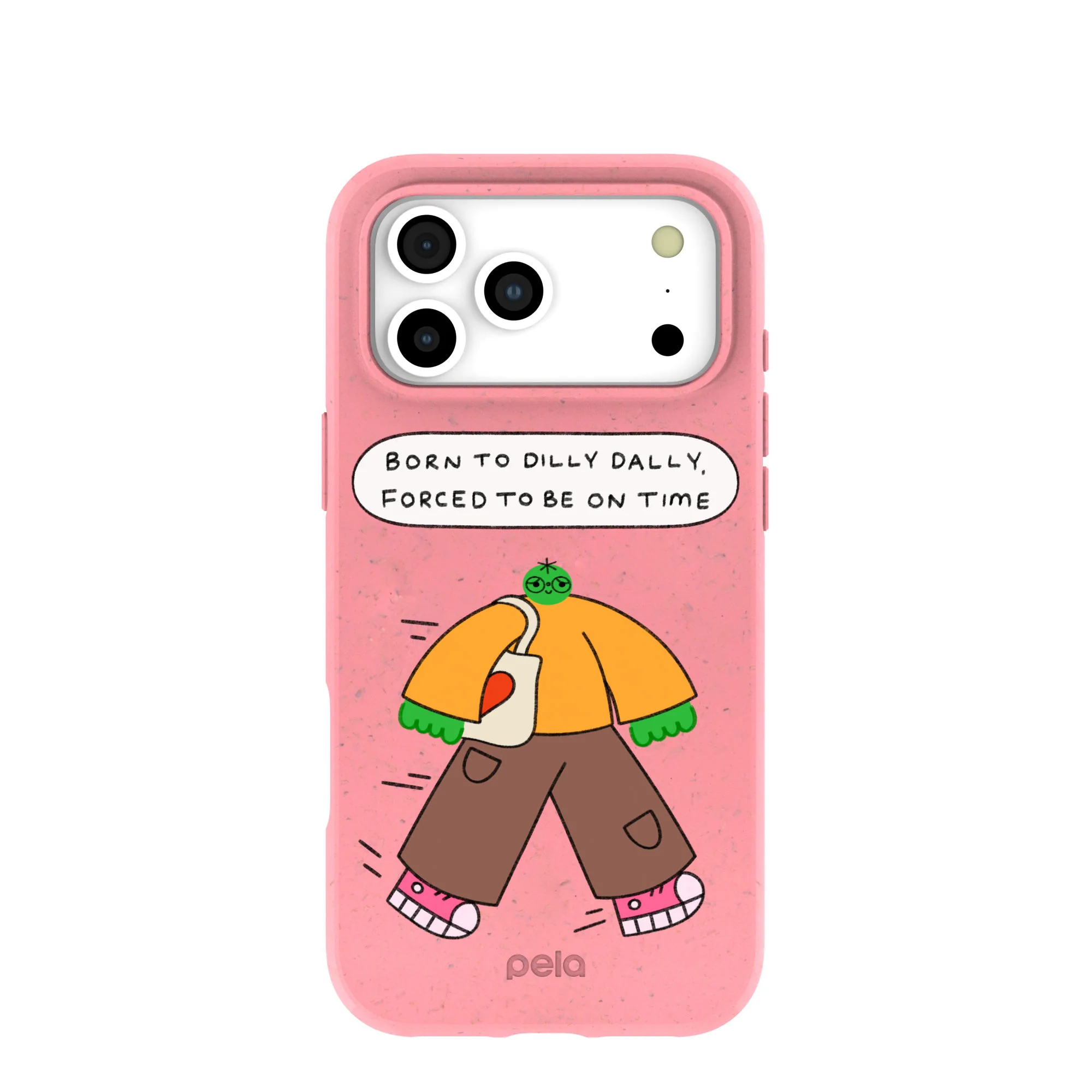 Bubblegum Pink Dilly Dally iPhone 17 Pro Max Case