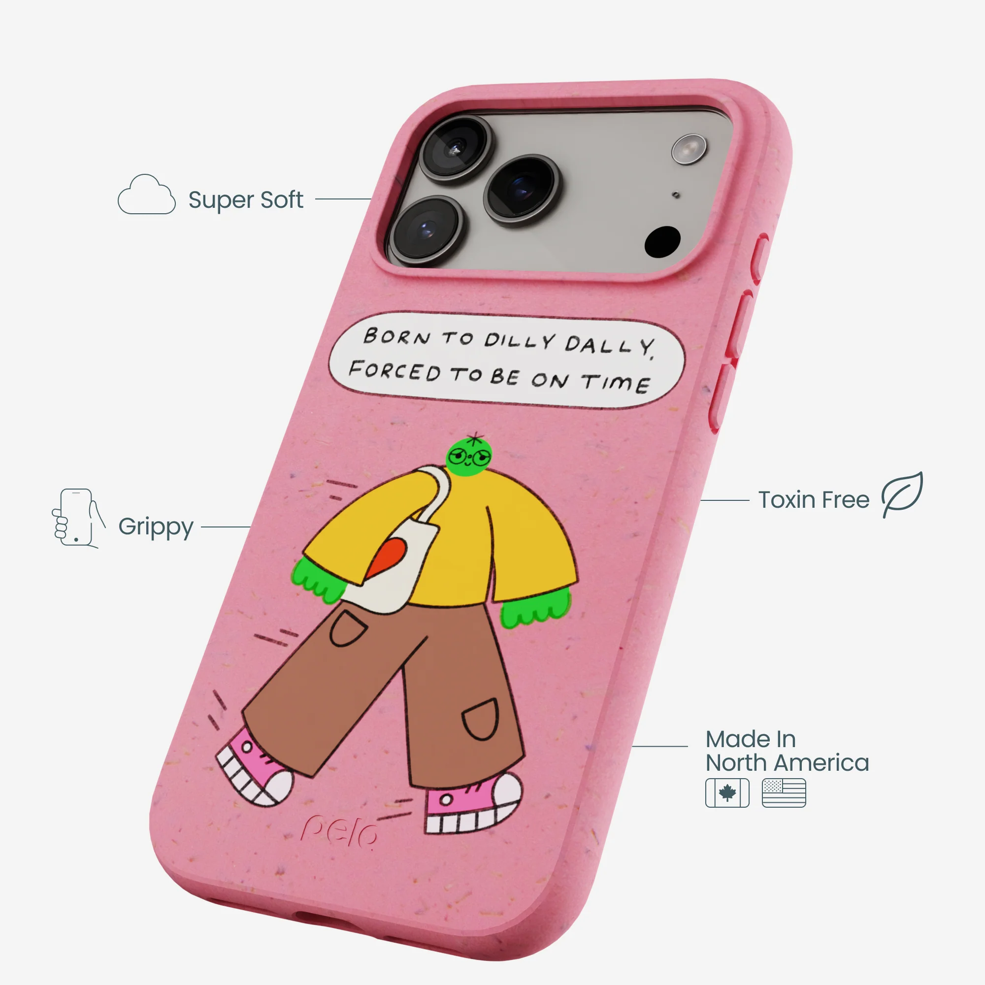 Bubblegum Pink Dilly Dally iPhone 17 Pro Max Case - Image 4