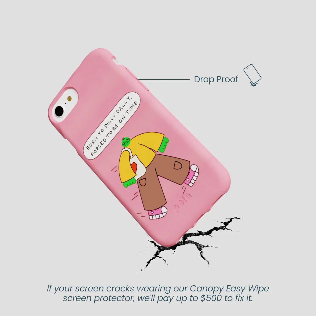 Bubblegum Pink Dilly Dally iPhone 6/6s/7/8/SE Case - Image 5