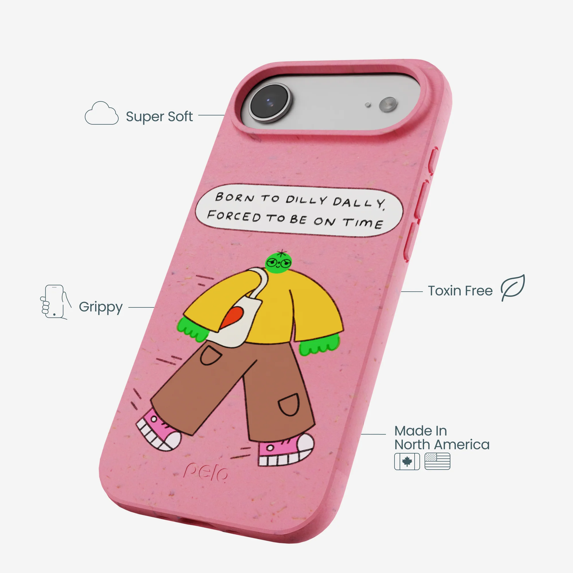 Bubblegum Pink Dilly Dally iPhone Air Case - Image 4