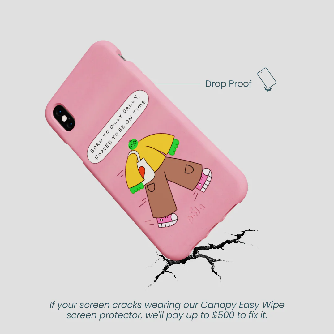 Bubblegum Pink Dilly Dally iPhone XR Case - Image 5