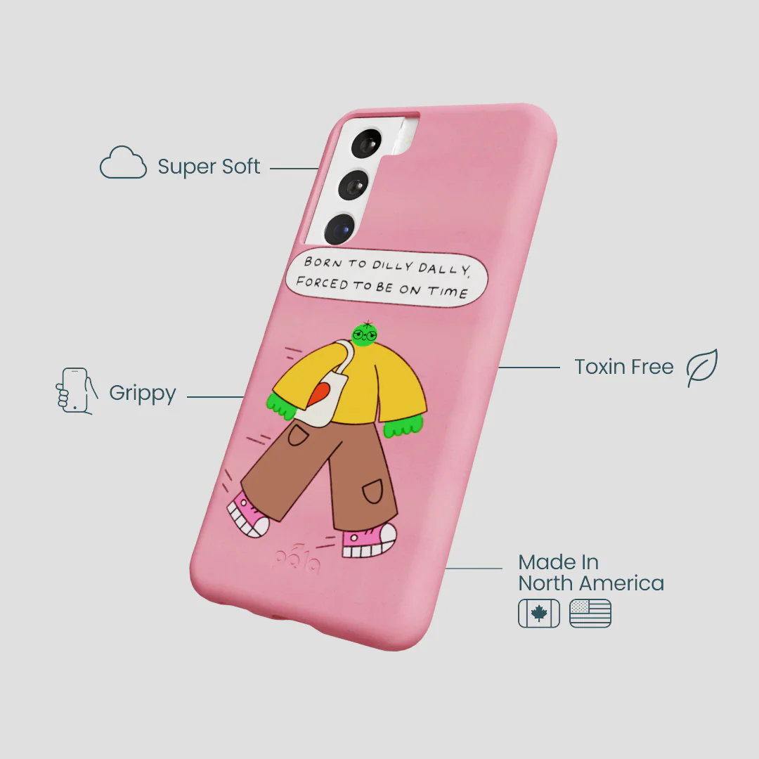 Bubblegum Pink Dilly Dally Samsung Galaxy S21 Case - Image 4
