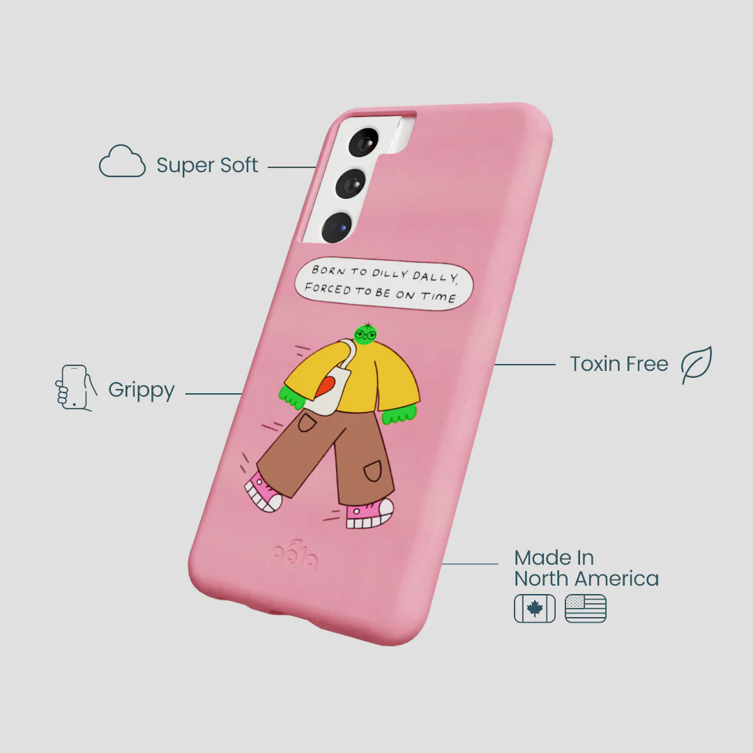 Bubblegum Pink Dilly Dally Samsung Galaxy S22 Case - Image 4