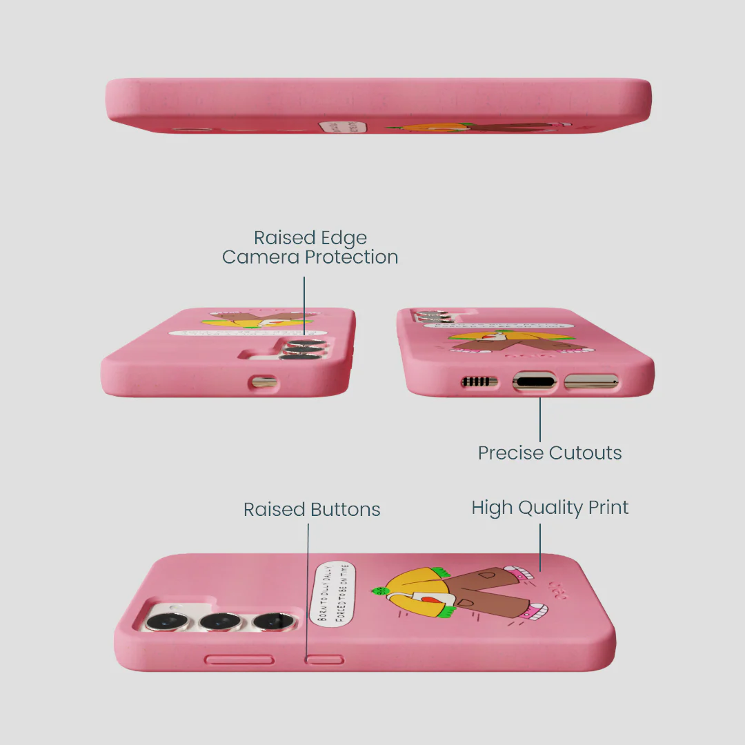 Bubblegum Pink Dilly Dally Samsung Galaxy S23 Case - Image 3